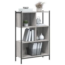 Berkfield Home Bookcase Grey Sonoma 72x28x109 cm Engineered Wood - Size: 72 x 28 x 109 cm - thumbnail 4