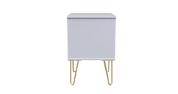 Ready Assembled 2 U Metro 2 Drawer Bedside Cabinet (Ready Assembled) in Dusty Pink - thumbnail 2