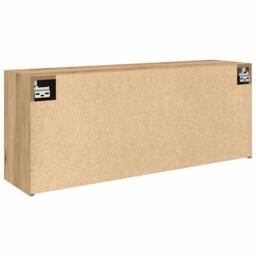 Berkfield Home Bathroom Wall Cabinet Artisan Oak 100x25x40 cm Engineered Wood in Brown - Size: 100 x 25 x 40 cm - thumbnail 7