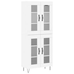 Berkfield Home Highboard White 69.5x34x180 cm Engineered Wood - thumbnail 3