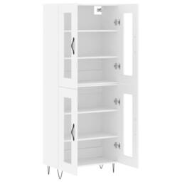 Berkfield Home Highboard White 69.5x34x180 cm Engineered Wood - thumbnail 4