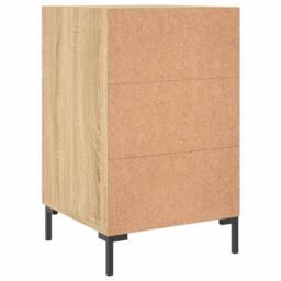Berkfield Home Bedside Cabinet Sonoma Oak 40x40x66 cm Engineered Wood in Tan - Size: 40 x 40 x 66 cm - thumbnail 8