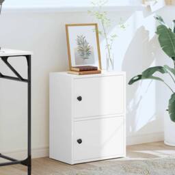 Berkfield Home Durable Bookcase White 40x24x52 cm Engineered Wood - Size: 40 x 24 x 52 cm - thumbnail 1