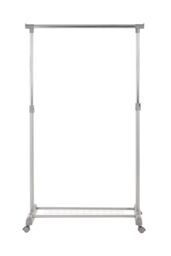 Orsina Clothes Rack Clothes Hanging Rail With Shoe Rack in Silver