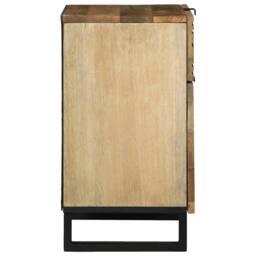 Berkfield Home Stylish Bedside Cabinet 50x33x60 cm Solid Wood Mango in Brown - Size: 50 x 33 x 60 cm - thumbnail 4