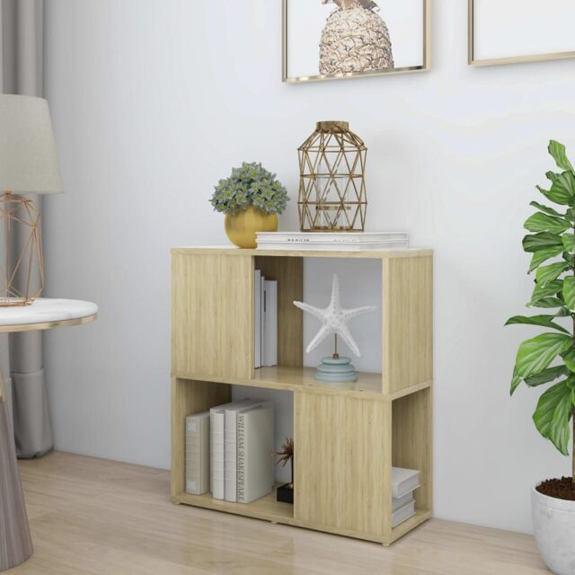 Berkfield Home Book Cabinet Sonoma Oak 60x24x63 cm Engineered Wood in Brown - Size: 60 x 24 x 63 cm - image 1