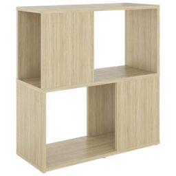 Berkfield Home Book Cabinet Sonoma Oak 60x24x63 cm Engineered Wood in Brown - Size: 60 x 24 x 63 cm - thumbnail 2