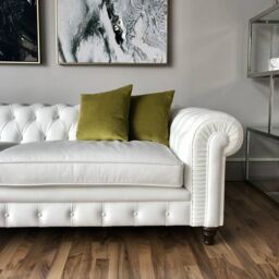 Chesterfield Essential Leather 3 Seater Sofa - thumbnail 4