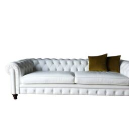 Chesterfield Essential Leather 3 Seater Sofa - thumbnail 3