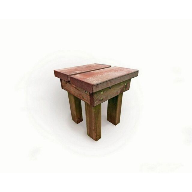 Churnet Valley Garden Furniture Ltd Valley Classic Foot Stool - Timber - Fully Assembled in Brown - image 1