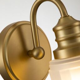 Netlighting Quoizel Swell Wall Lamp Brushed Brass IP44 in Yellow - thumbnail 5