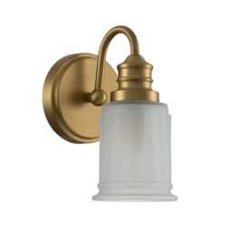 Netlighting Quoizel Swell Wall Lamp Brushed Brass IP44 in Yellow - thumbnail 2