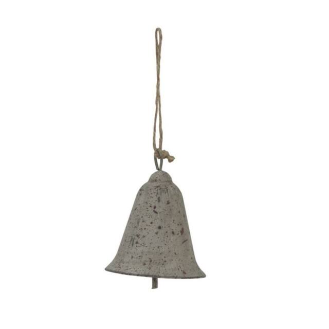 Lemon Pavilion Furniture and Decor Rustic Hanging Bell Decoration - Metal - L6 x W6 x H7 cm - Brown