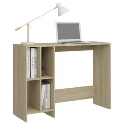 Berkfield Home Notebook Desk Sonoma Oak 102.5x35x75 cm Engineered Wood in Light Brown - thumbnail 5