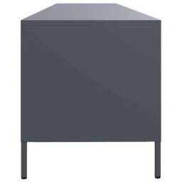 Berkfield Home TV Cabinet Anthracite 202x39x43.5 cm Cold-rolled Steel in Charcoal - thumbnail 6