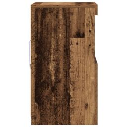 Berkfield Home Sideboard with LED Lights Old Wood 41x37x67 cm in Brown - Size: 41 x 37 x 67 cm - thumbnail 7