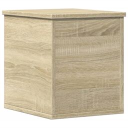 Berkfield Home Storage Box Sonoma Oak 30x35x35 cm Engineered Wood in Brown - Size: 30 x 35 x 35 cm - thumbnail 6