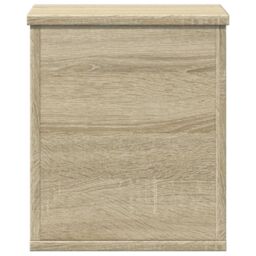 Berkfield Home Storage Box Sonoma Oak 30x35x35 cm Engineered Wood in Brown - Size: 30 x 35 x 35 cm - thumbnail 4