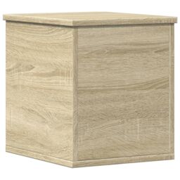Berkfield Home Storage Box Sonoma Oak 30x35x35 cm Engineered Wood in Brown - Size: 30 x 35 x 35 cm - thumbnail 2