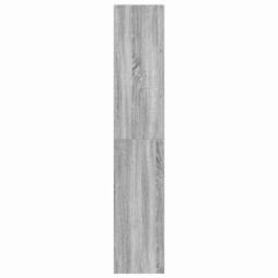 Berkfield Home Bookcases 2 pcs Stackable Grey Sonoma 30x30x80 cm Engineered Wood - Size: 30 x 30 x 80 cm - thumbnail 5