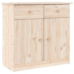 Berkfield Home Highboard ALTA 77x35x165 cm Solid Wood Pine in Light Tan - Size: 77 x 35 x 165 cm - thumbnail 6