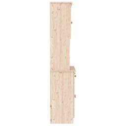 Berkfield Home Highboard ALTA 77x35x165 cm Solid Wood Pine in Light Tan - Size: 77 x 35 x 165 cm - thumbnail 7