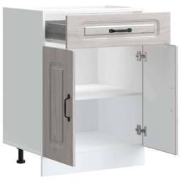 Berkfield Home Kitchen Base Cabinet Kalmar Grey Sonoma Engineered Wood - thumbnail 5