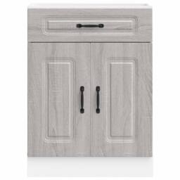 Berkfield Home Kitchen Base Cabinet Kalmar Grey Sonoma Engineered Wood - thumbnail 4