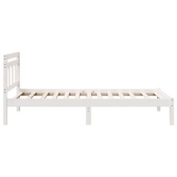 Berkfield Home White 90 x 190 cm Solid pine wood - thumbnail 7
