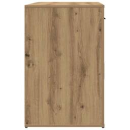 Berkfield Home Elegant Desk Artisan Oak 100x49x75 cm Engineered Wood in Brown - Size: 100 x 49 x 75 cm - thumbnail 6