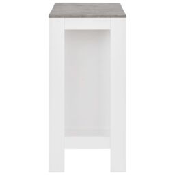 Berkfield Home Bar Table with Shelf White 110x50x103 cm - Size: 110 x 50 x 103 cm - thumbnail 4