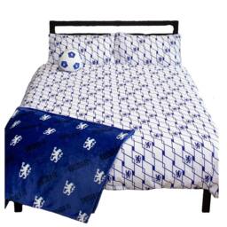 Chelsea FC Geometric Double Duvet Set in Blue - thumbnail 2