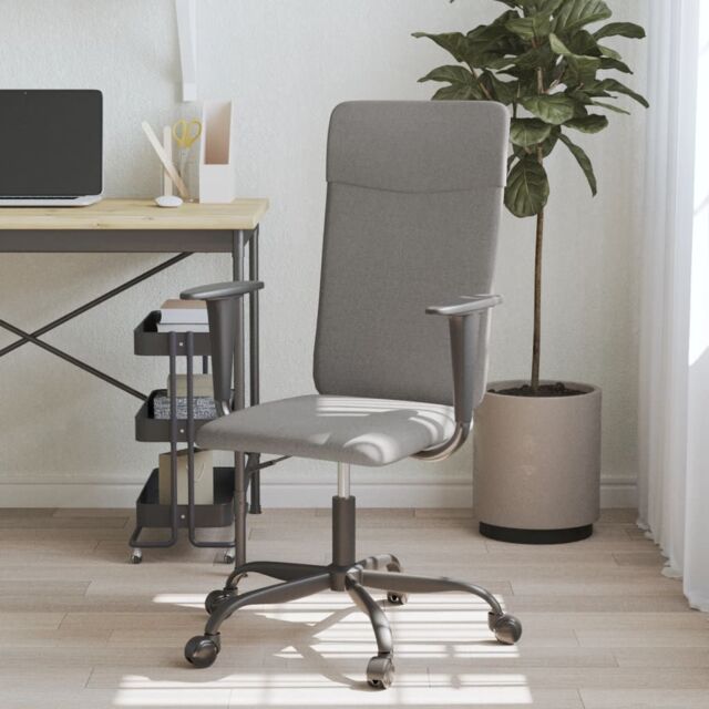 Berkfield Home Office Chair Dark Grey Fabric - image 1
