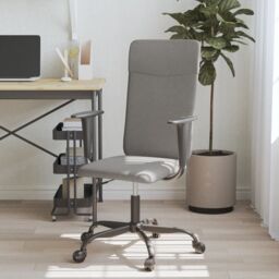Berkfield Home Office Chair Dark Grey Fabric - thumbnail 1