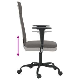 Berkfield Home Office Chair Dark Grey Fabric - thumbnail 6