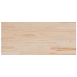 Berkfield Home Table Top 90x40x1.7 cm Rectangular Solid Wood Pine in Light Tan - thumbnail 3