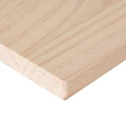 Berkfield Home Table Top 90x40x1.7 cm Rectangular Solid Wood Pine in Light Tan - thumbnail 7