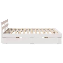 Berkfield Home Modern with Drawer with Headboard with Storage White 140 x 200 cm - thumbnail 9