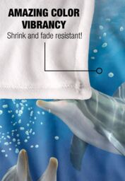 JQ Licensing Royce Mcclure Dolphin Bubbles Silky Touch Super Soft Throw Blanket 152 X 127 cm in White - thumbnail 4