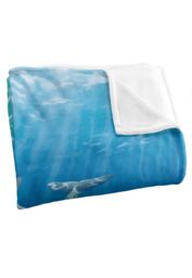 JQ Licensing Royce Mcclure Dolphin Bubbles Silky Touch Super Soft Throw Blanket 152 X 127 cm in White - thumbnail 3