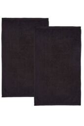 Catherine Lansfield 'Quick Dry Cotton' Bath Sheet Pair in Black - thumbnail 3