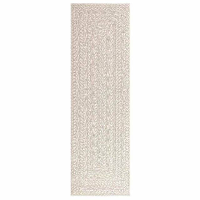 Berkfield Home Rug ZIZUR Cream 80x250 cm Jute Look Indoor & Outdoor - Size: Medium - image 1