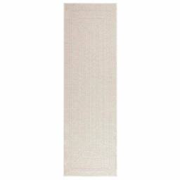 Berkfield Home Rug ZIZUR Cream 80x250 cm Jute Look Indoor & Outdoor - Size: Medium - thumbnail 1
