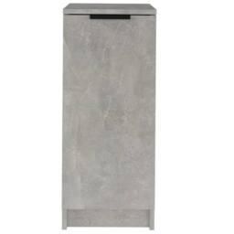 Berkfield Home Shoe Cabinet Concrete Grey 30x35x70 cm Engineered Wood - Size: 30 x 35 x 70 cm - thumbnail 5