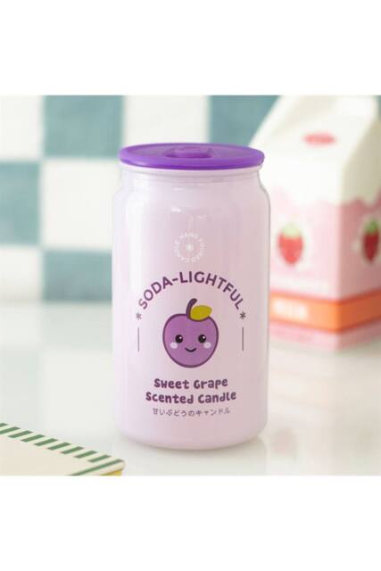 KDMD Sweet Grape Soda Can Candle - Kawaii Purple Grape Scented Candle - image 1