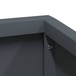 Berkfield Home Plastic Planter Anthracite Plastic Medium Durable in Charcoal - thumbnail 7
