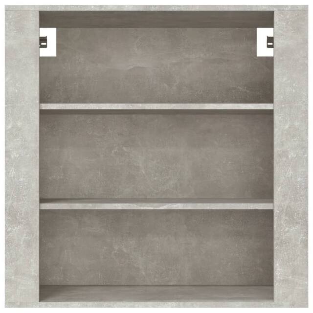 Berkfield Home Wall Cabinet Concrete Grey 80x33x80 cm Engineered Wood - Size: 80 x 33 x 80 cm - image 1