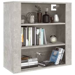 Berkfield Home Wall Cabinet Concrete Grey 80x33x80 cm Engineered Wood - Size: 80 x 33 x 80 cm - thumbnail 8