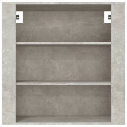 Berkfield Home Wall Cabinet Concrete Grey 80x33x80 cm Engineered Wood - Size: 80 x 33 x 80 cm - thumbnail 1
