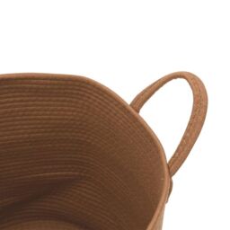 Berkfield Home Storage Basket Brown √ò40x35 cm Cotton - Size: 40x35 cm - thumbnail 6